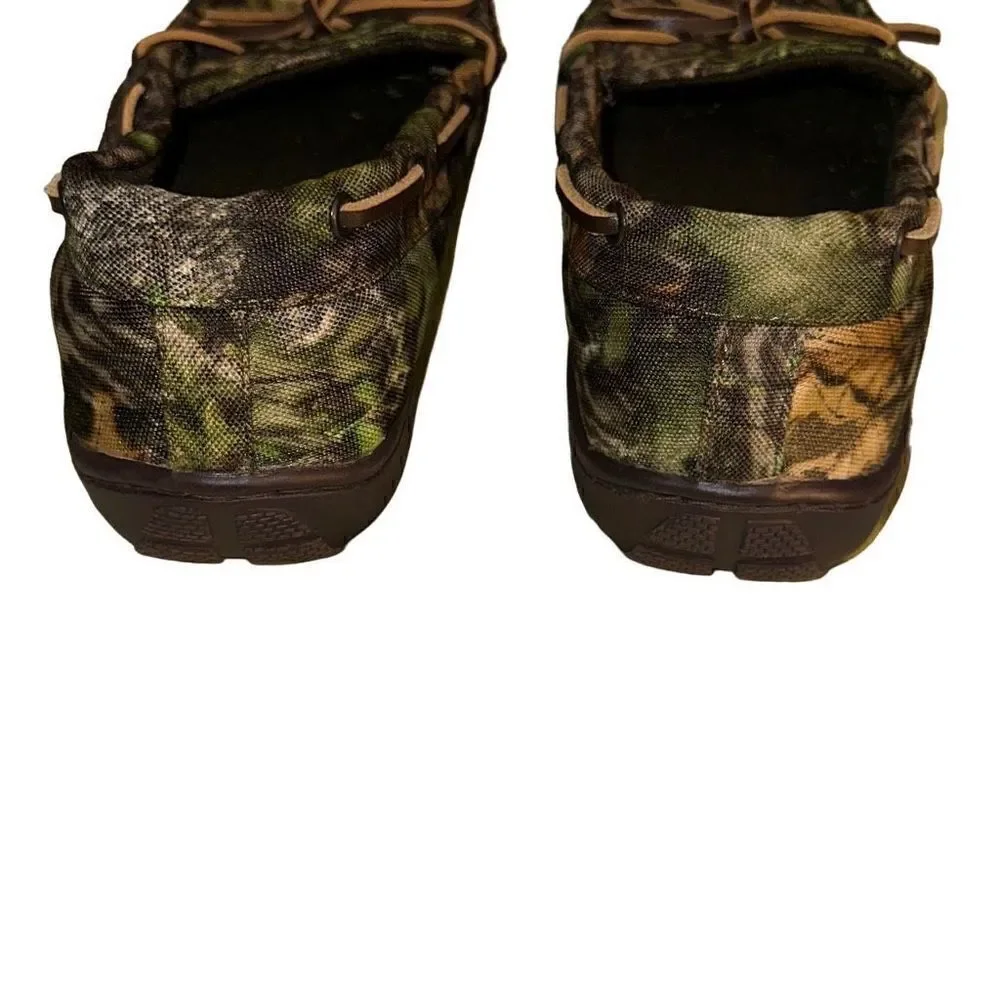 Puritan Ladies Size S (7-8) Green Camo Slip-On Flats Comfort Footwear - Picture 4 of 9